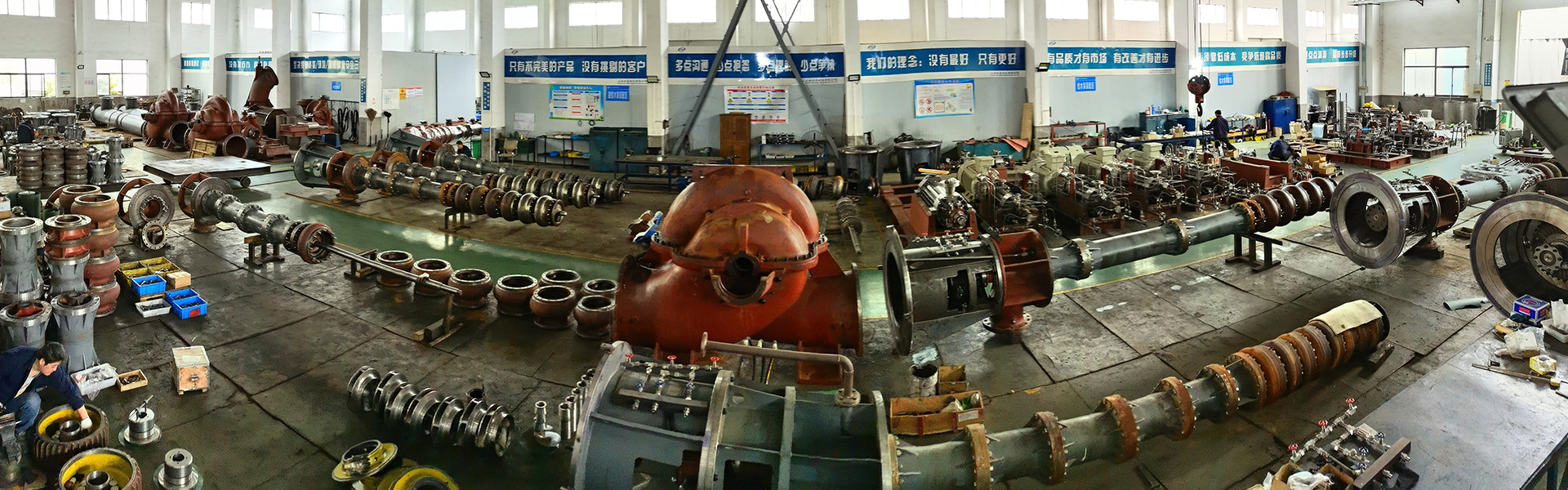 large centrifugal pump rotor assembly line for OEM pump manufacturing orders - SPMC