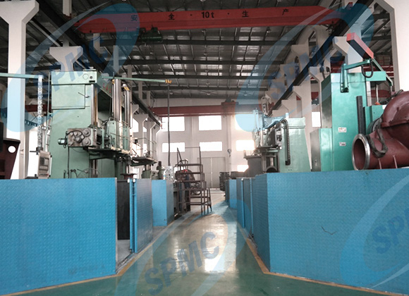 quality inspection and performance test bench for industrial pumps SPMC