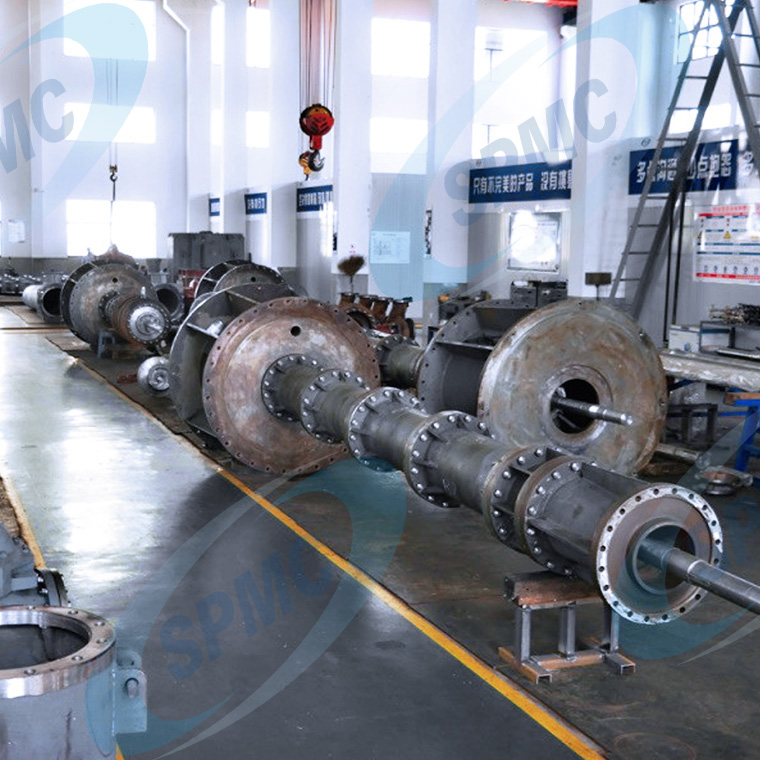 large pump rotor assembly workshop for custom centrifugal pump and condensate pump orders SPMC